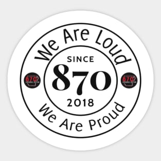 Loud N Proud Front and Back Sticker